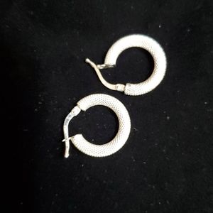 Small silver earrings